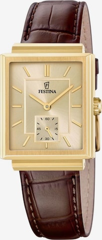 FESTINA Analogové hodinky 'Watch On The Square' – zlatá: přední strana