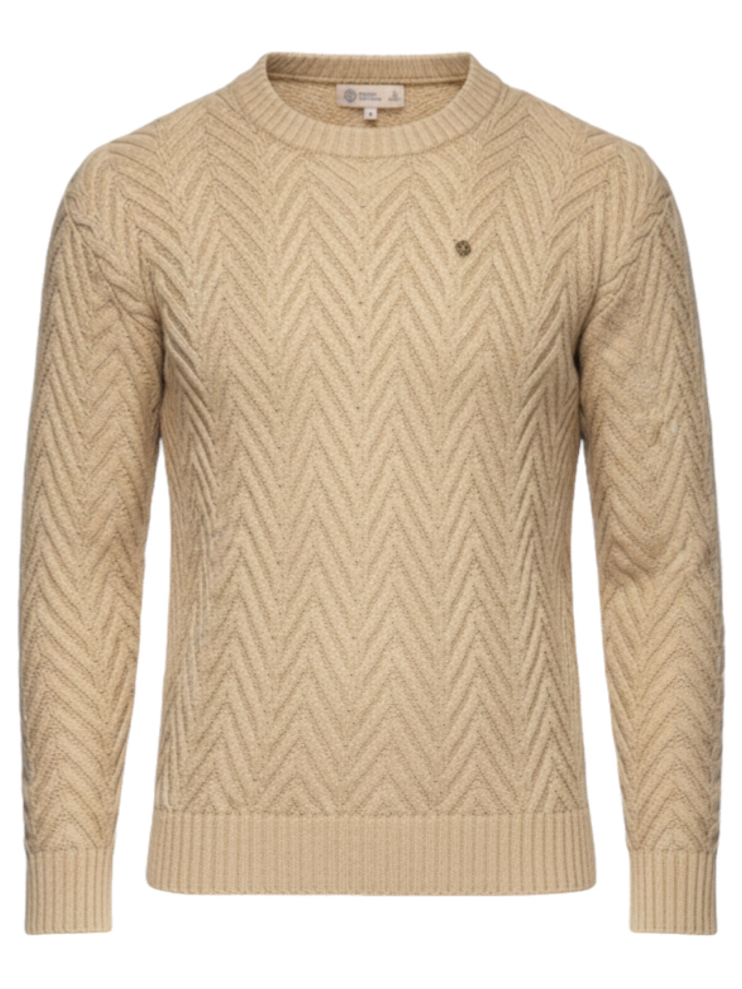 Ombre Pull-over en beige, Vue avec produit