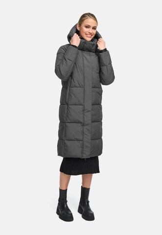 MARIKOO Winter coat 'Chumanii XVI' in Grey