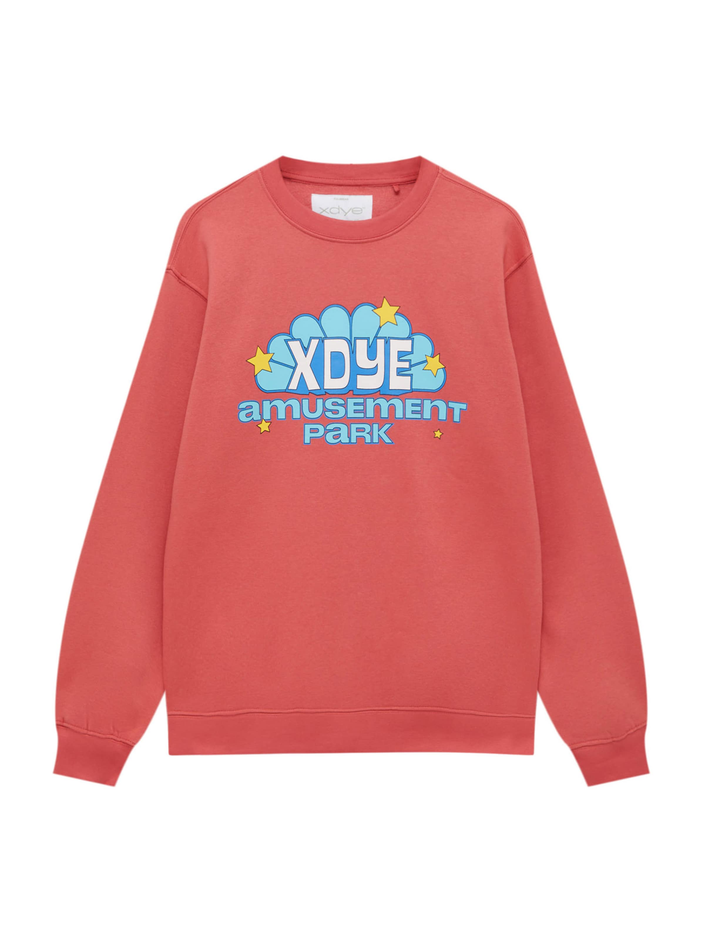 Pull&Bear Sweatshirt in Rot: Vorderseite