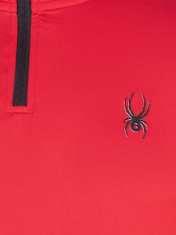 Spyder - Sweatshirt de desporto em vermelho