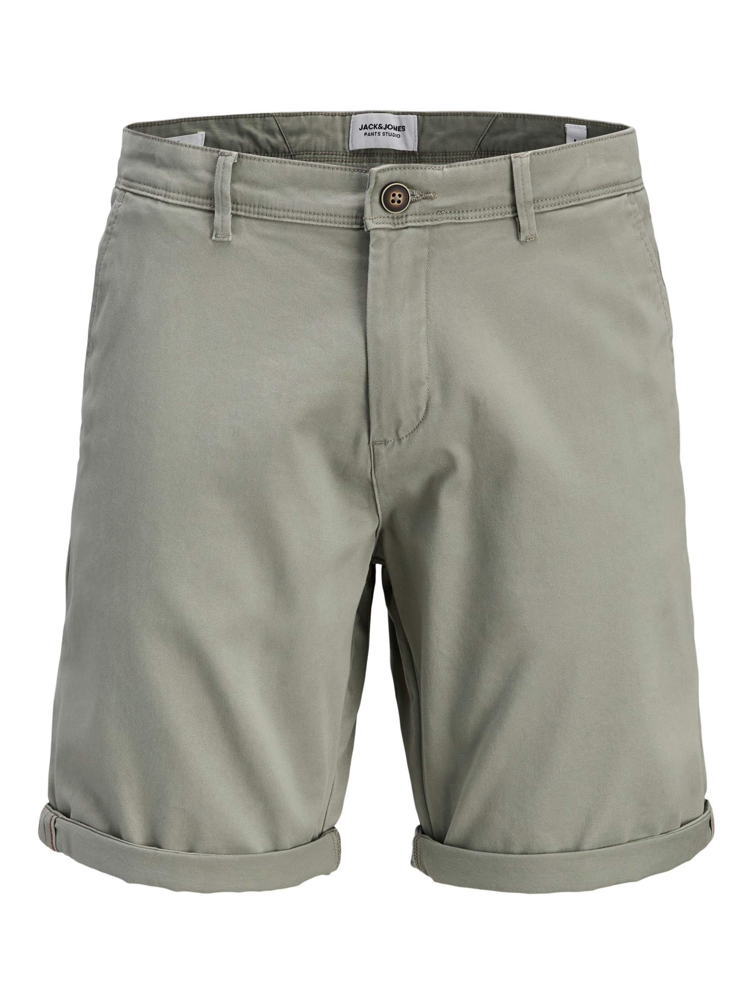 Jack & Jones Plus Chino trousers 'JPSTBowie' in Green: front