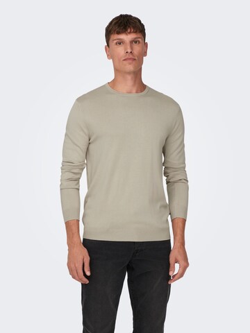 Pull-over Only & Sons en beige