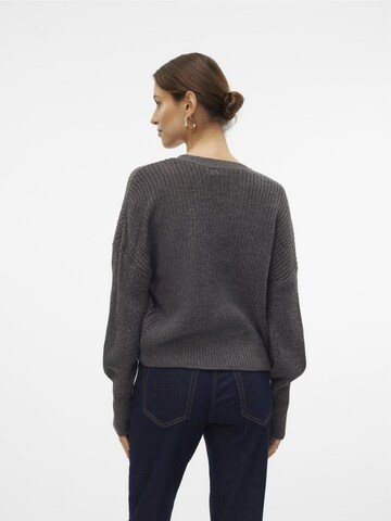 VERO MODA Knit cardigan 'VMLea' in Grey