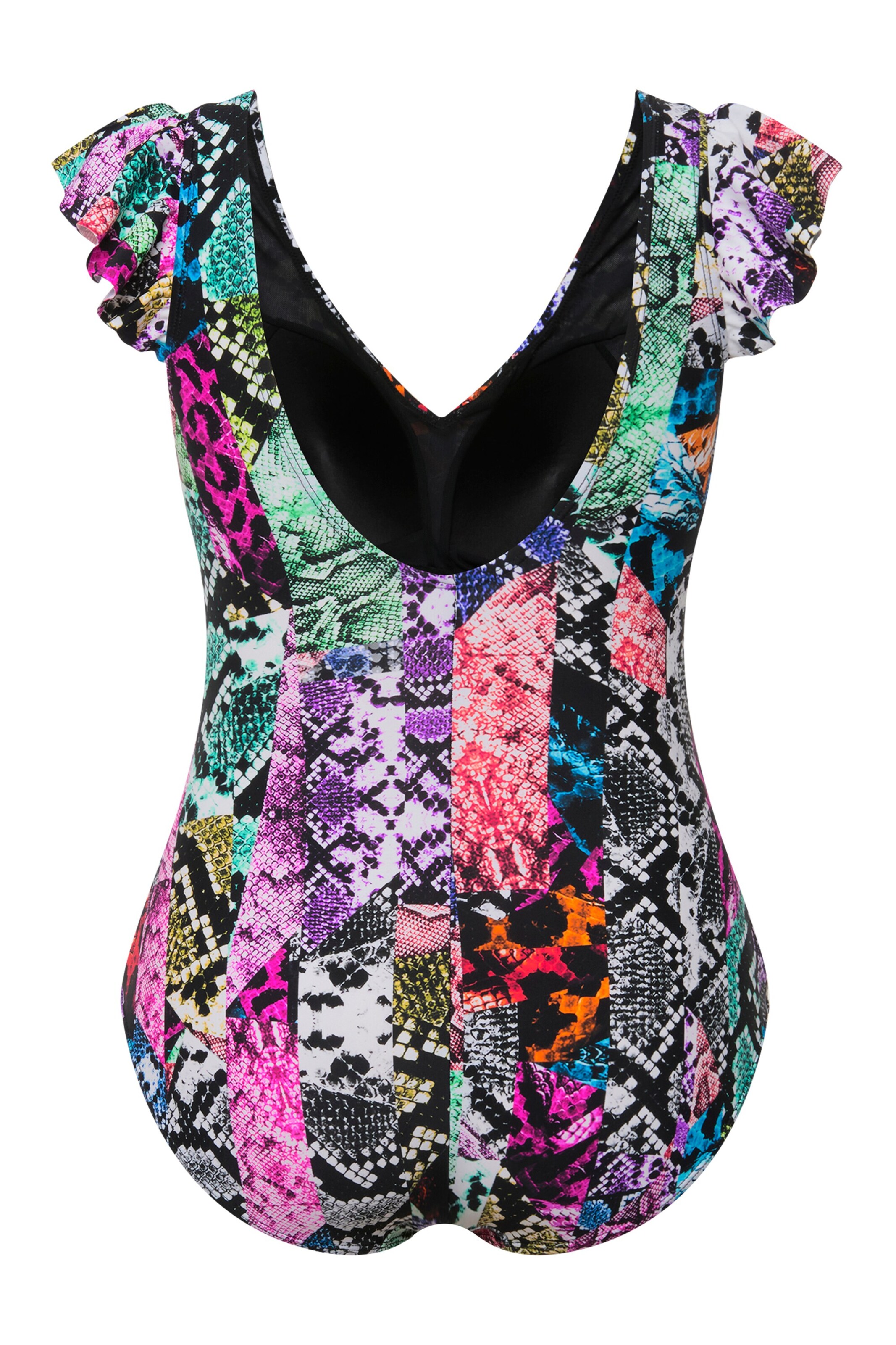 Ulla Popken Bustier Badpak in Gemengde kleuren