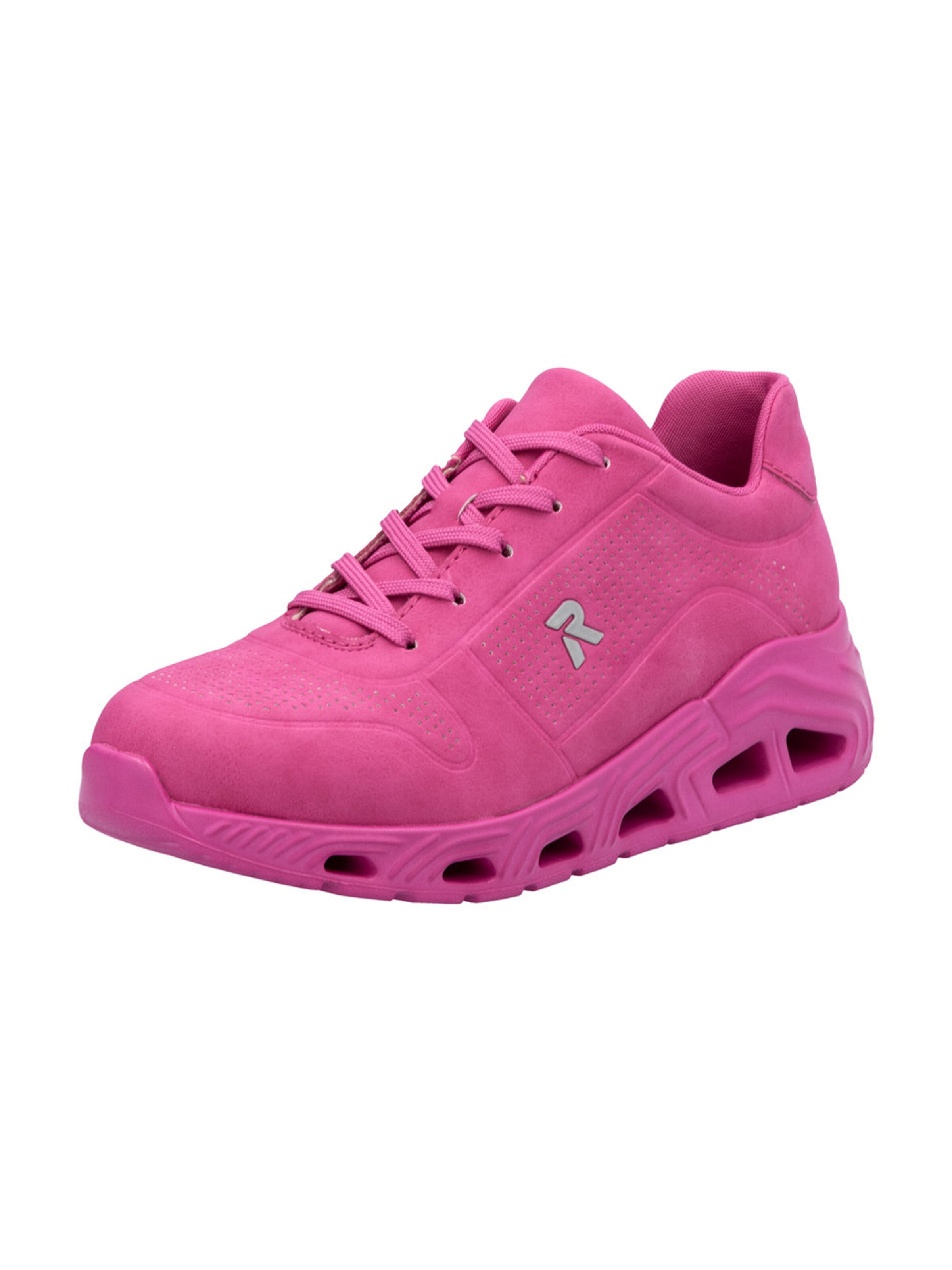 Baskets basses Rieker Sport en rose : devant