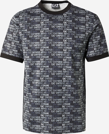 EA7 Emporio Armani T-Shirt in Schwarz: Vorderseite
