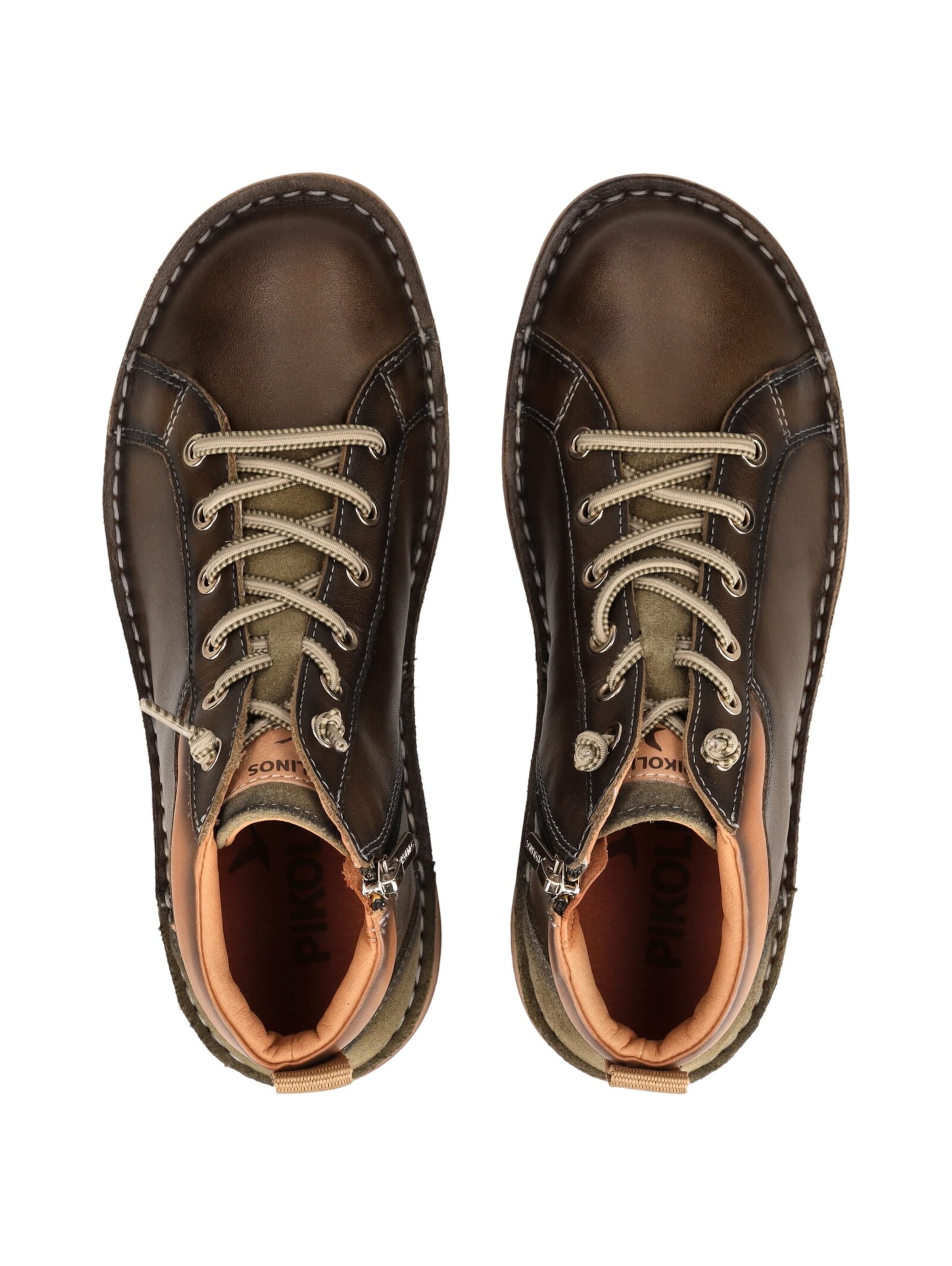 Bottines à lacets PIKOLINOS en vert