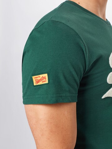 Superdry Дънки Tapered Leg Тениска в зелено