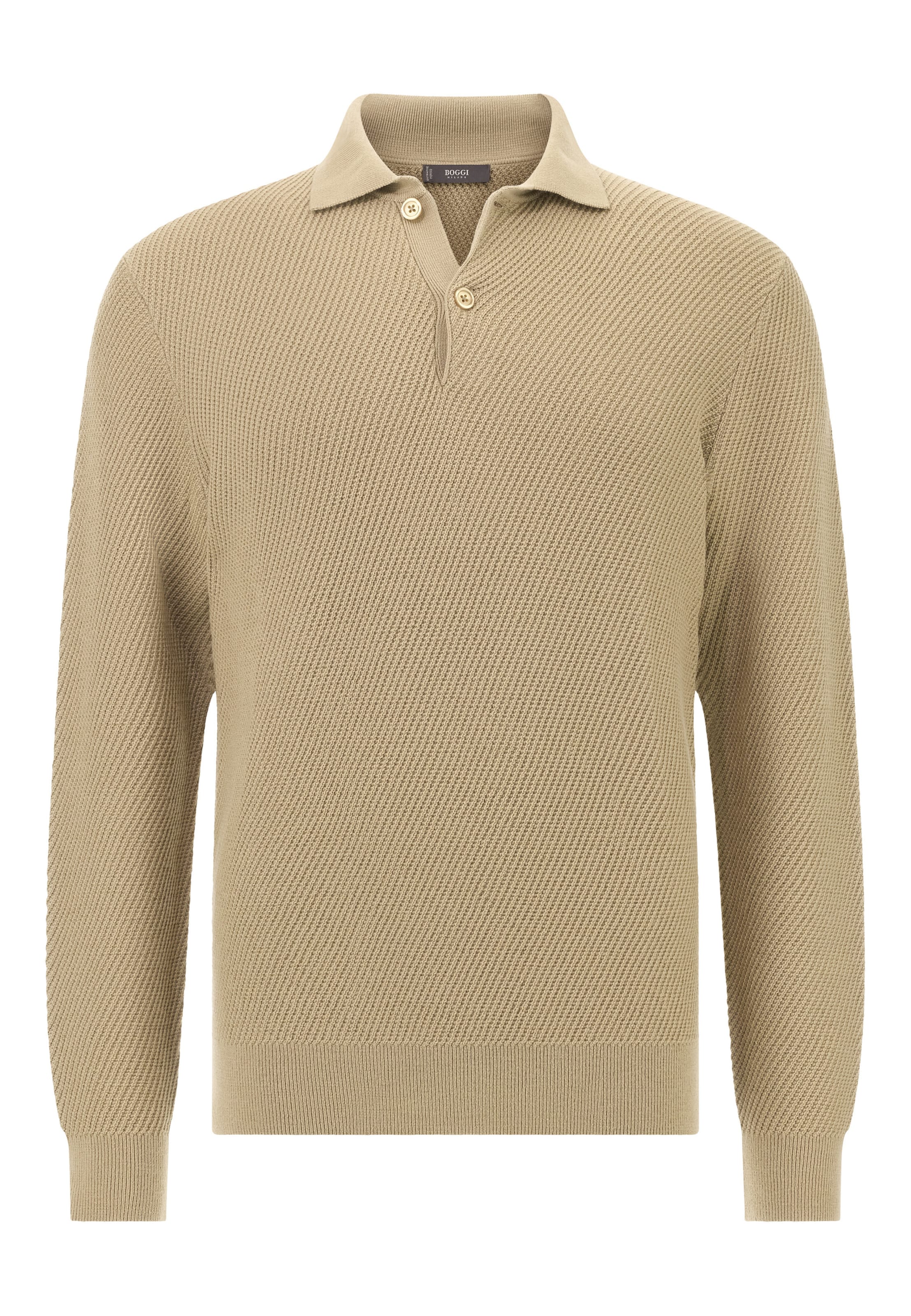 Pull-over Boggi Milano en beige : devant