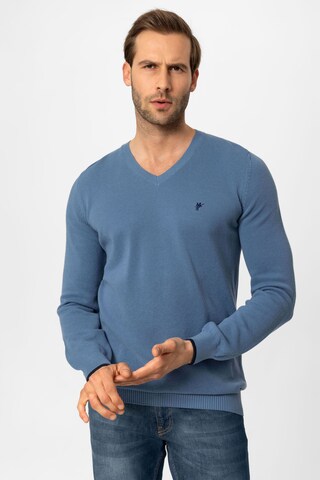DENIM CULTURE - Jersey 'Romario' en azul: frente