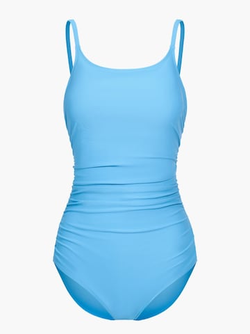 cfab (formerly creamy fabrics) Shapingbadeanzug 'Shaping - Badeanzug mit Raffung'‌‌‌‌‌‌‌‌‌ in Blau: Vorderseite
