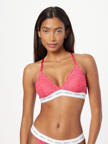 GUESS Triangle Bra 'BELLE' in Pink: front