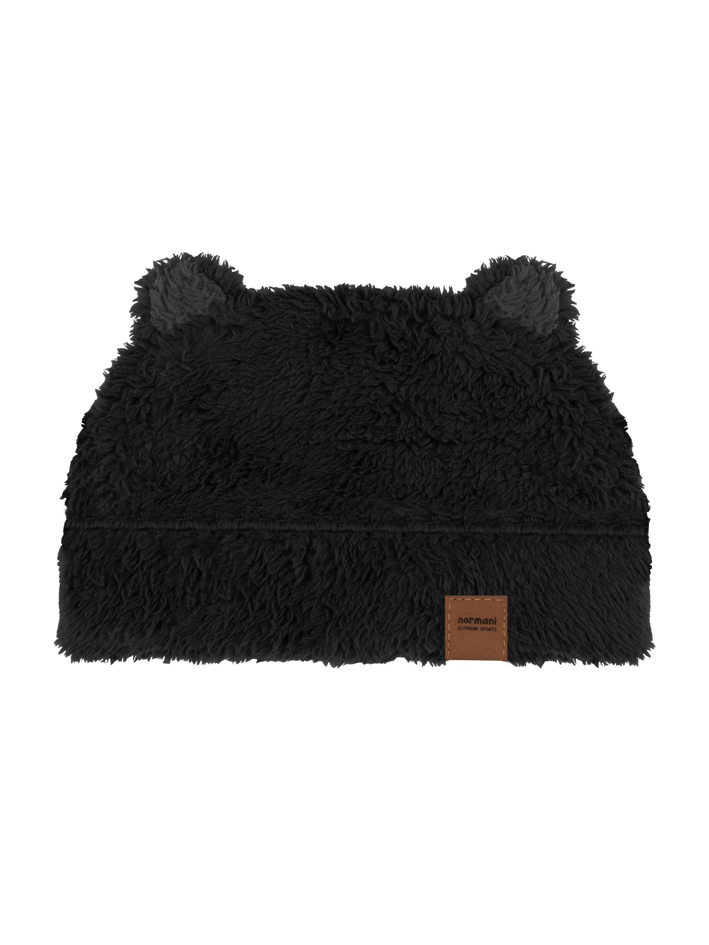 Bonnet 'Coleraine' normani en noir : devant