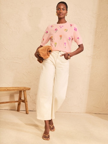 love & roses Pullover in Pink