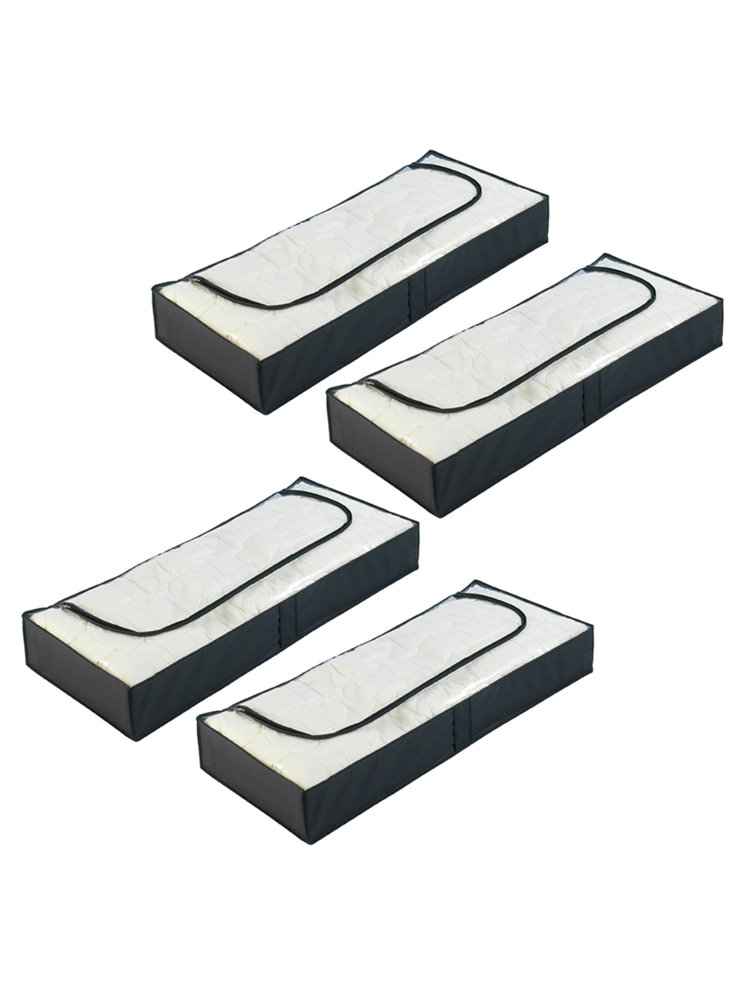 Wenko Unterbettkommode 'Deep Black' in Schwarz: Vorderseite