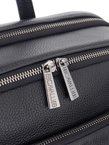 Zaino 'Zaino Unisex Vera Pelle - Chiusura Zip, Tasche Multiple, Manico Pelle' di B. Cavalli in nero