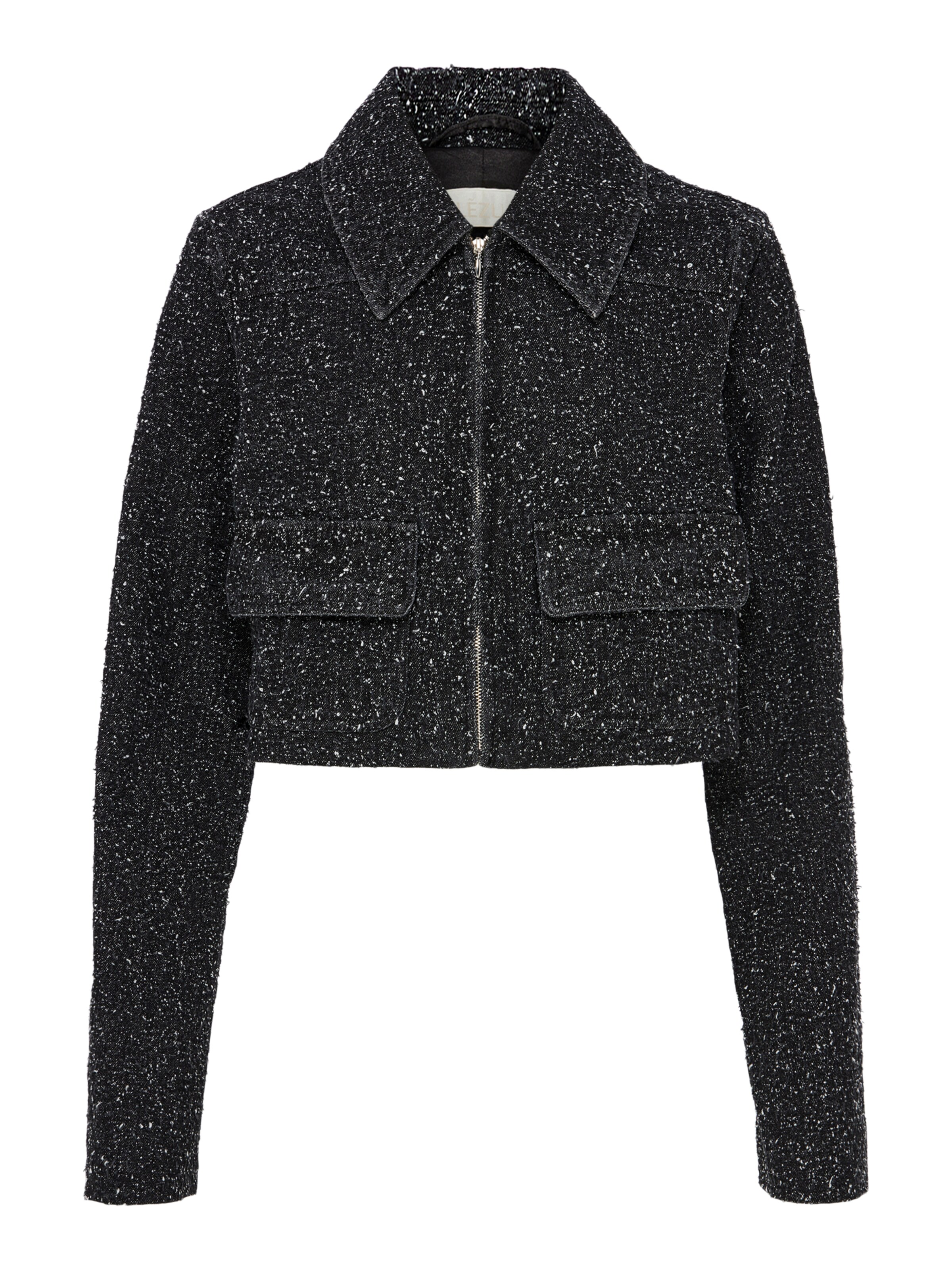 Lezu Демисезонная куртка 'Emely' в Черный: спереди