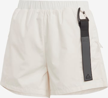 ADIDAS SPORTSWEAR - regular Pantalón deportivo en blanco: frente