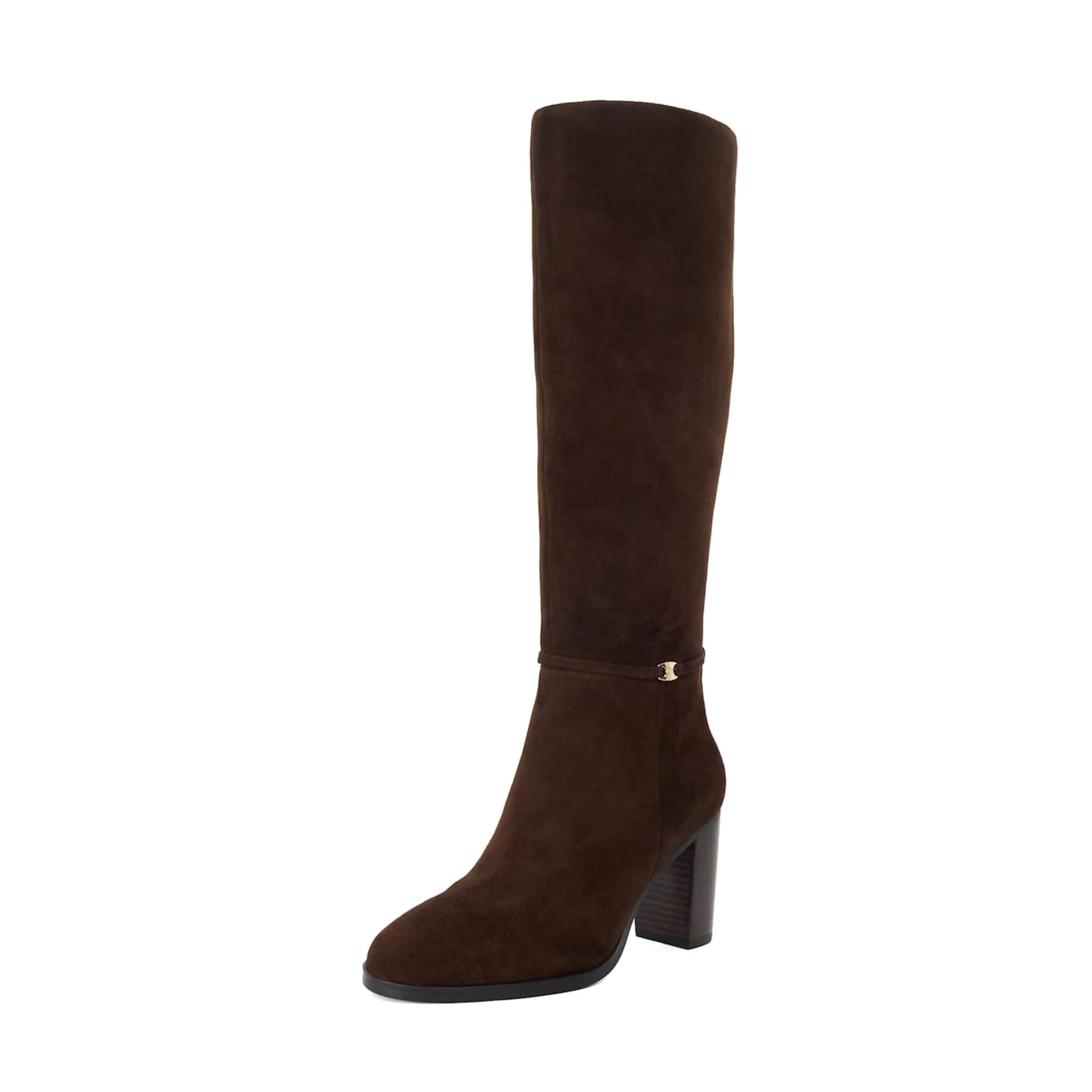 Dune LONDON Bottes 'STARLLING' en 35,5 en chocolat, Vue avec produit