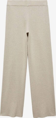 MANGO Wide leg Pants in Beige: front