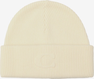 Bonnet 'EMBOSSED C KNIT BEANIE' COACH en blanc : devant