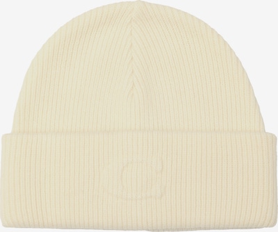 Megzta kepurė 'EMBOSSED C KNIT BEANIE' iš COACH, spalva – vilnos balta, Prekių apžvalga