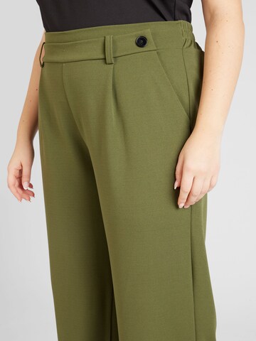 Z-One Wide leg Pleat-Front Pants 'Ar44iane' in Green