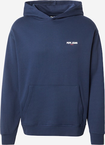 Pepe Jeans Sweatshirt i blå: framsida