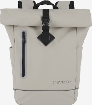 TRAVELITE Backpack in Grey: front
