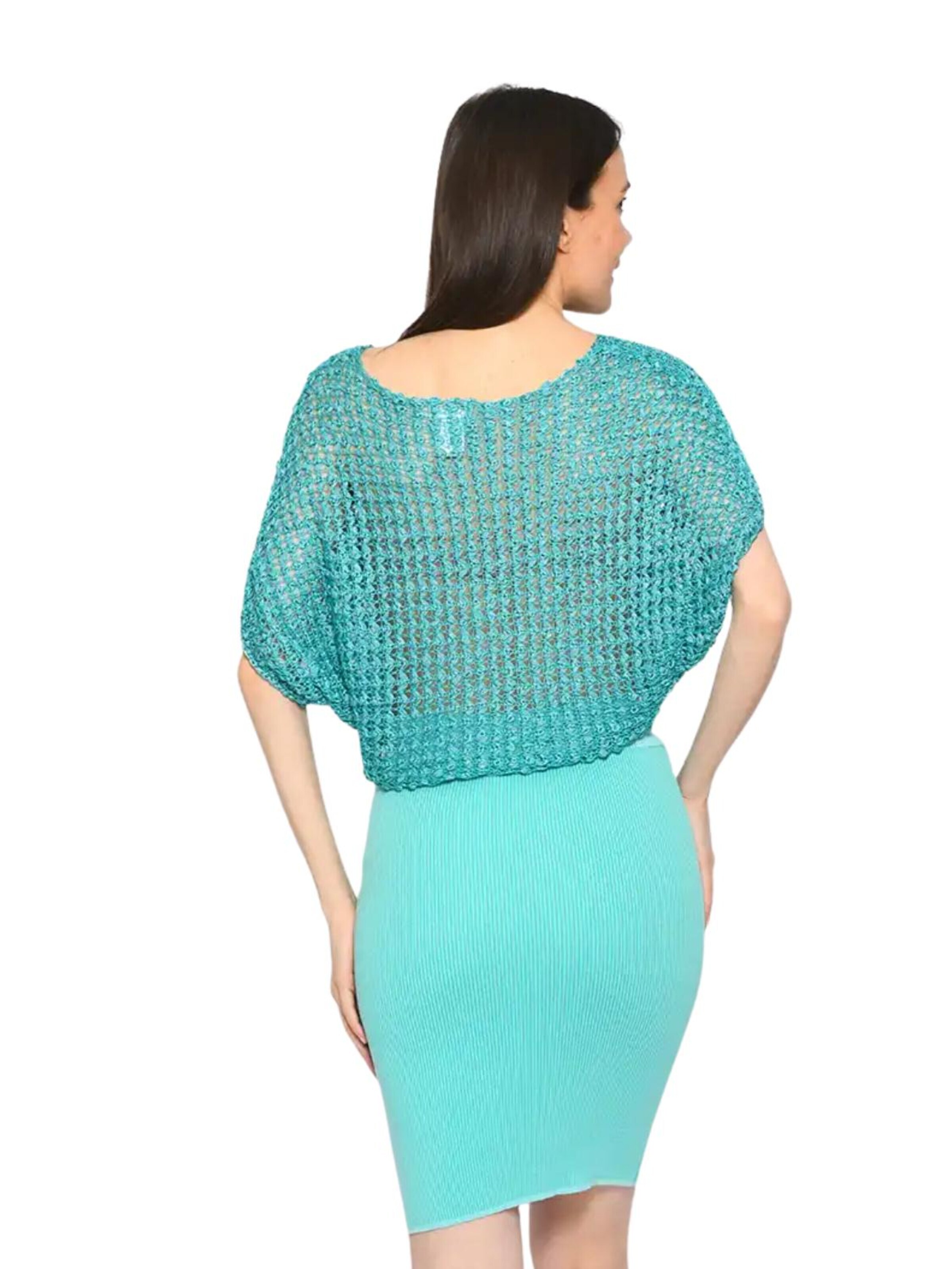 Süel knitwear - Top de punto 'Summer 3D' en azul