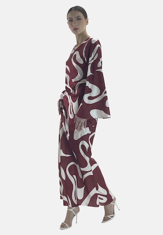 Elara Jurk 'Abaya' in Rood