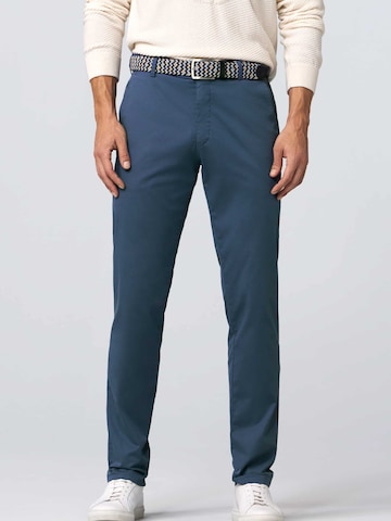 MEYER Slim fit Chino Pants 'Tokyo' in Blue: front