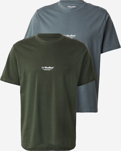 JACK & JONES Majica 'JJESoho' u opal / maslinasta / bijela, Pregled proizvoda