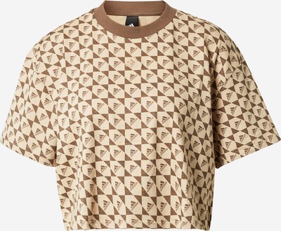 ADIDAS SPORTSWEAR T-shirt fonctionnel 'All Szn X Logomania' en beige / marron, Vue avec produit