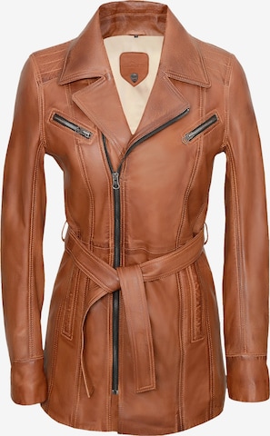 Manteau mi-saison 'Elin' Agamaa en marron : devant