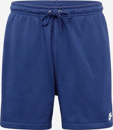Nike Sportswearregular Hlače 'CLUB' - plava boja: prednji dio