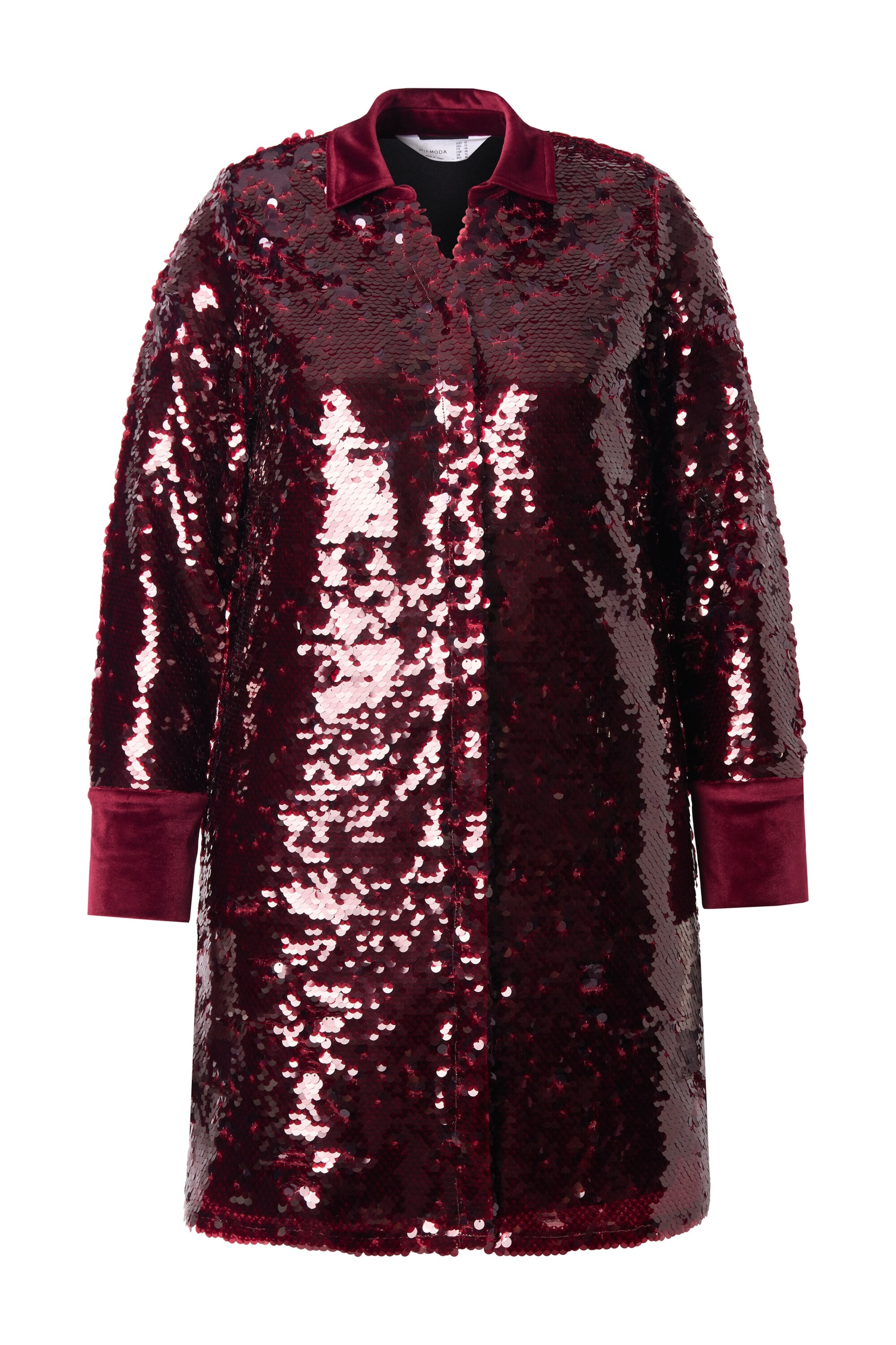 MIAMODA Shirt dress in Red: front