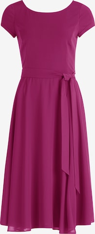 Robe de cocktail Vera Mont en rose : devant