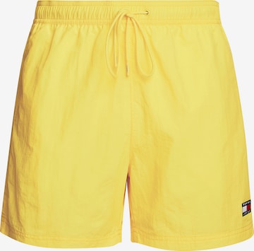 Tommy Jeans Board Shorts 'Heritage' in Yellow: front