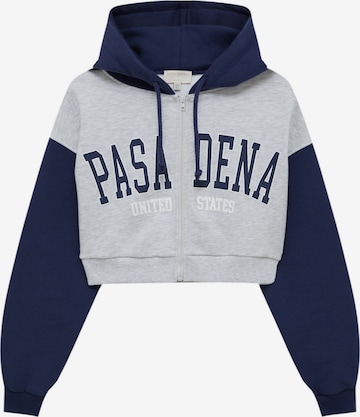 Pull&Bear Sweatjakke i grå: forside