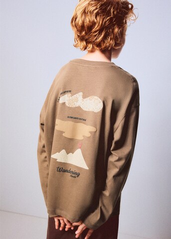 Tricou 'SNORTH' de la MANGO KIDS pe maro: față