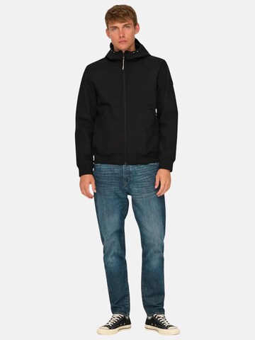 Only & Sons Демисезонная куртка 'ONSBowie' в Черный