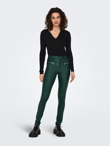 Skinny Pantaloni 'Royal' di ONLY in verde