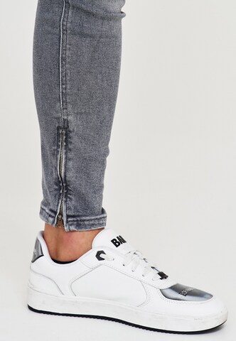 behype Slim fit Jeans 'SPIKE' in Grey
