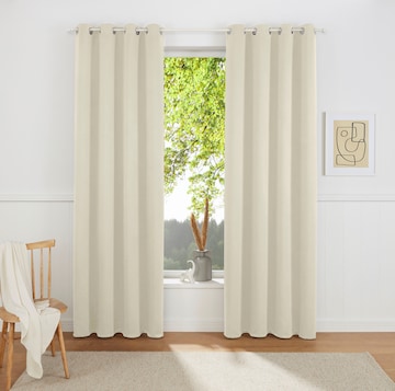 MY HOME Curtains & Drapes in Beige