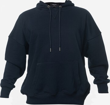 Tom Barron Hoodie mit Tasche in Blau: predná strana