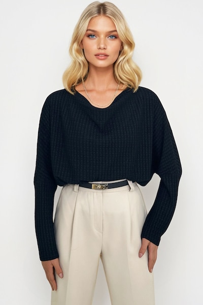 Trend Alaçatı Stili Bluse i S i sort, Produktvisning