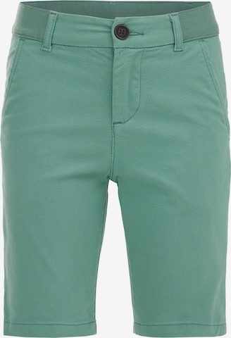 WE Fashion Slimfit Spodnie w kolorze zielony: przód