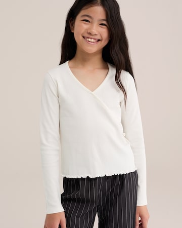 WE Fashion Shirt in Wit: voorkant